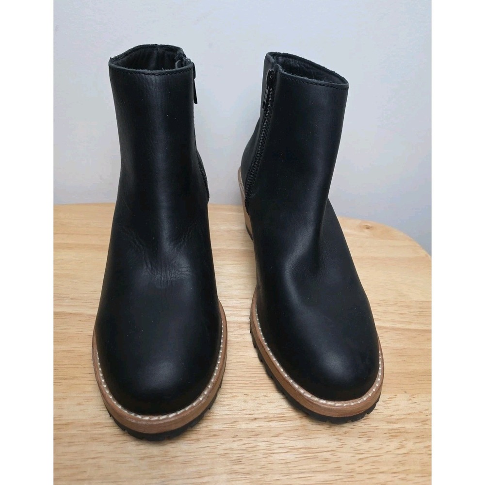 Portland Leather Company Patina Classic Chelsea Boots Lug Sole Blk EU 39 US 8.5 - Picture 2 of 12